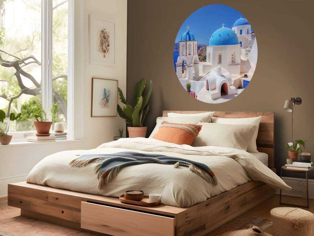 Klein kerkje op Santorini