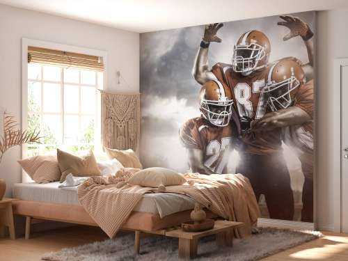 American Football spelers juichen