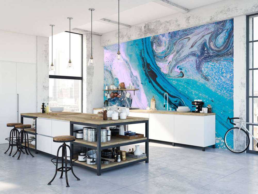 Kleurrijk verfmengsel