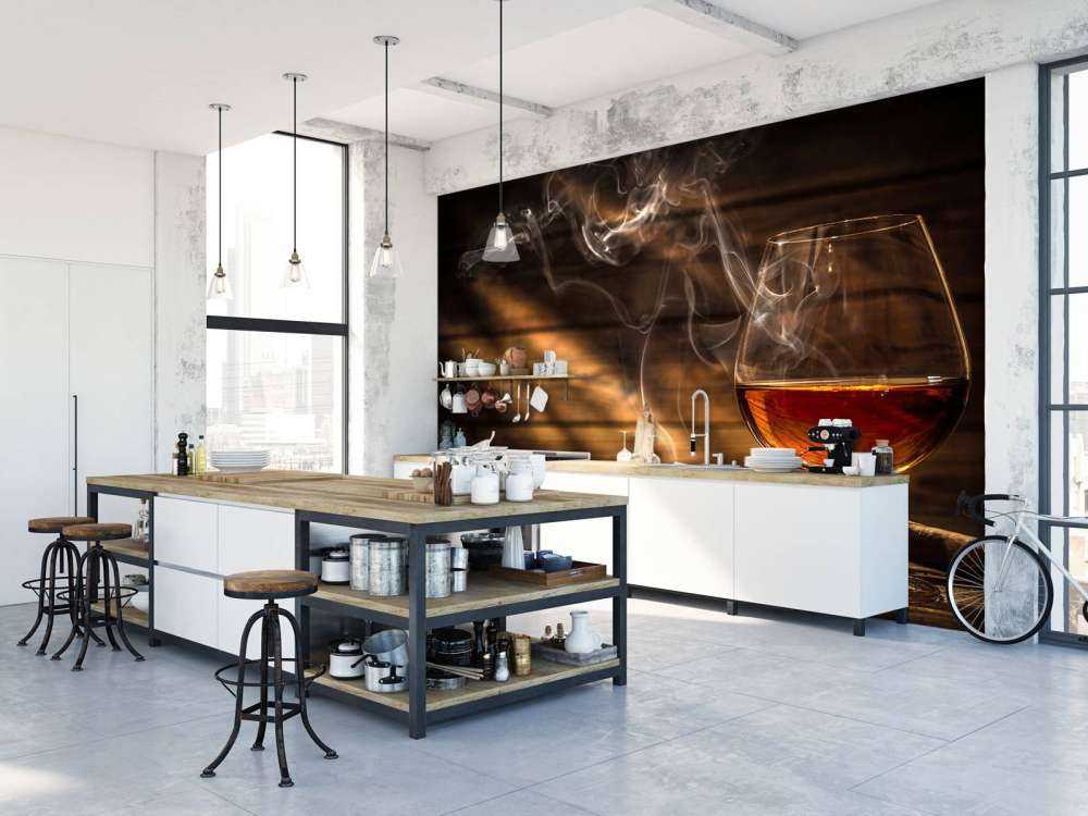 Glas cognac met sigaren