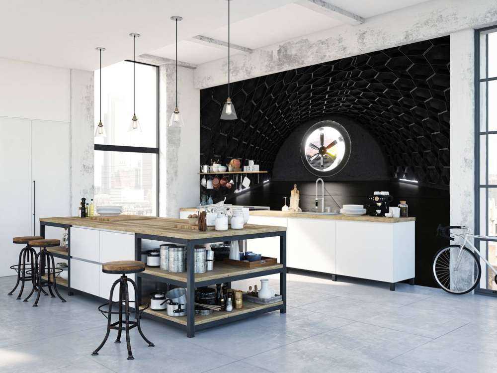 Betonnen garage met een ventilatiesysteem