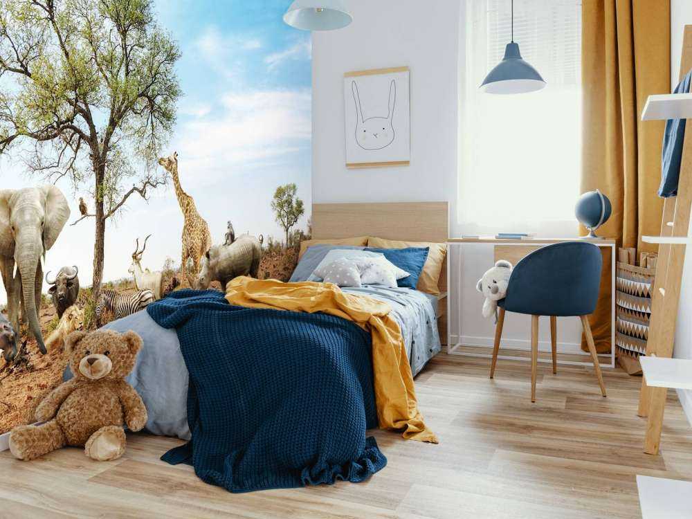 Dieren in een droog landschap