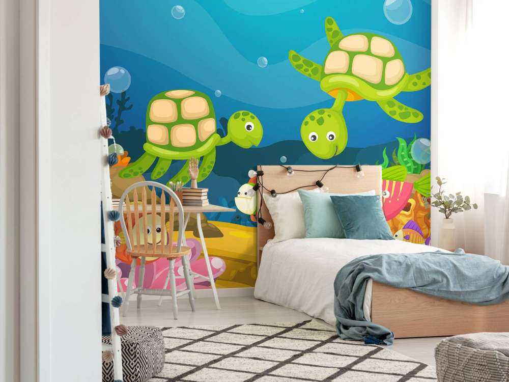 Onderwaterleven ontwerp voor kinderen