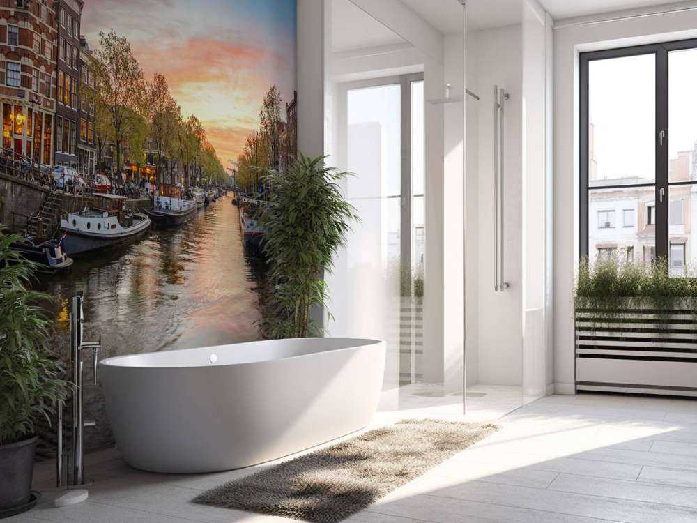 Zonsondergang in Amsterdam