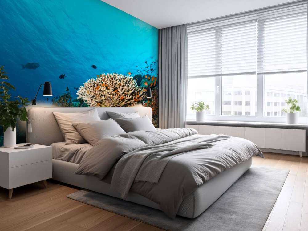 Koraalrif op de bodem van de Indische Oceaan