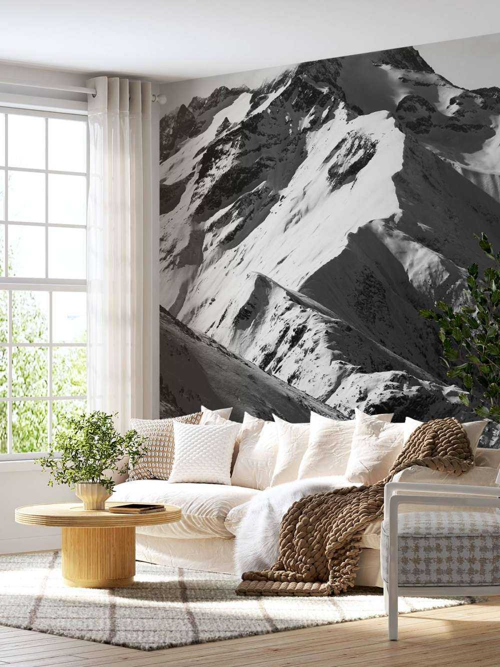 Berg in zwart-wit