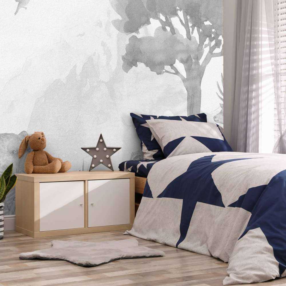 Bosdieren in zwart-wit