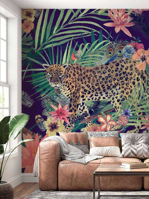 Jungle print met luipaarden