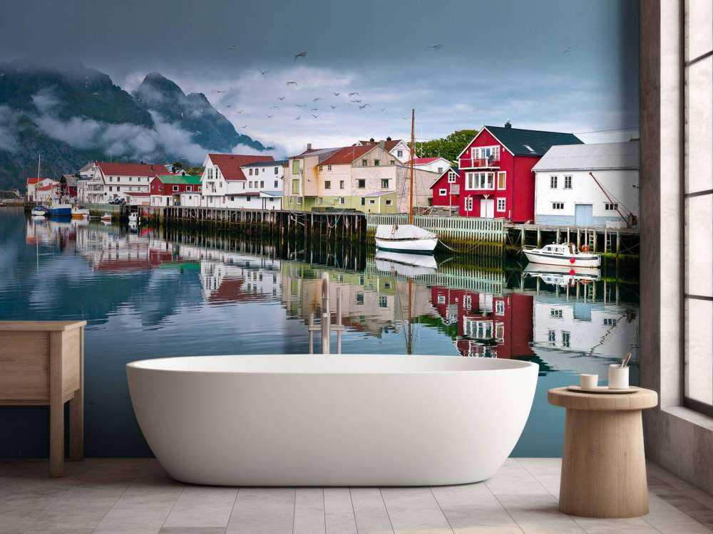 Huizen op de Lofoten