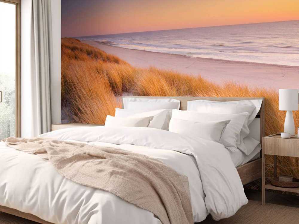 Zonsondergang op de duinen