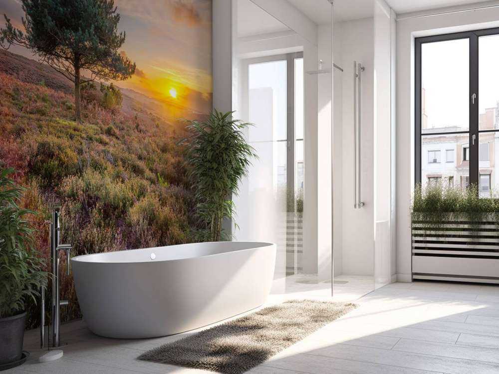 Zonsondergang op de heide