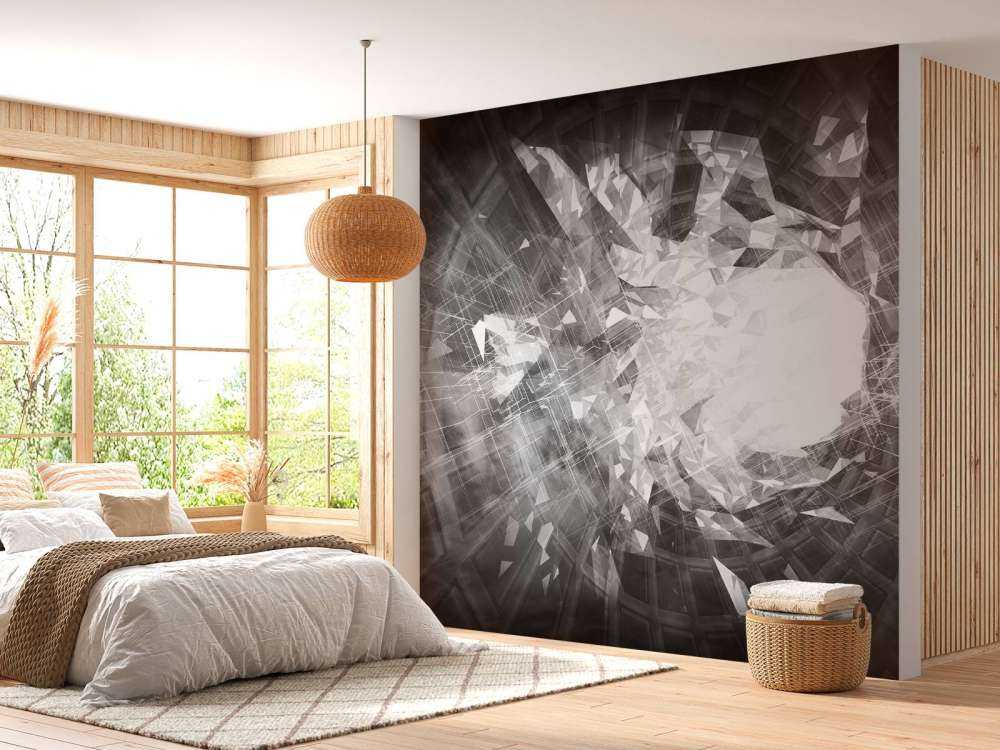 High-tech portaal in zwart-wit