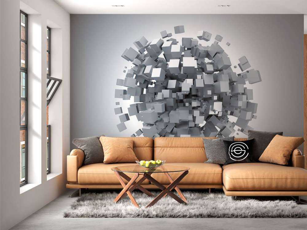 Witte blokjes explosie