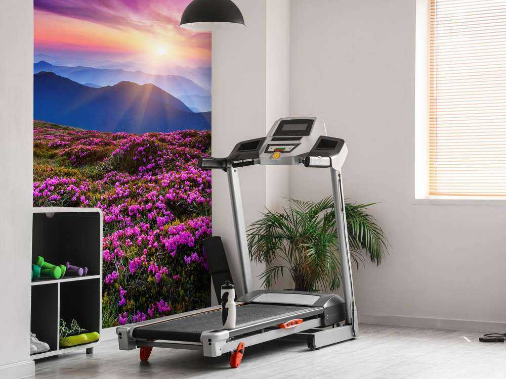 Rhododendron bloemen in de bergen