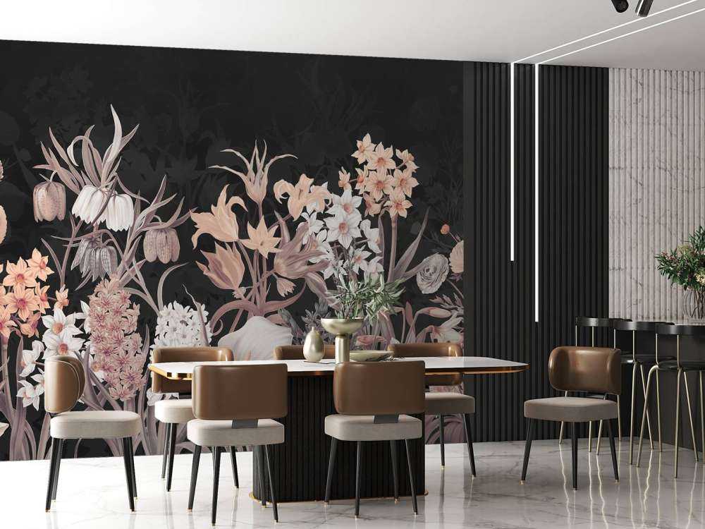 Spring Flowers - Vintage Sepia