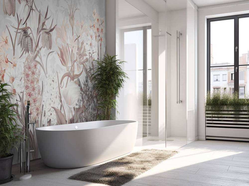 Spring Flowers - Ethereal Gray