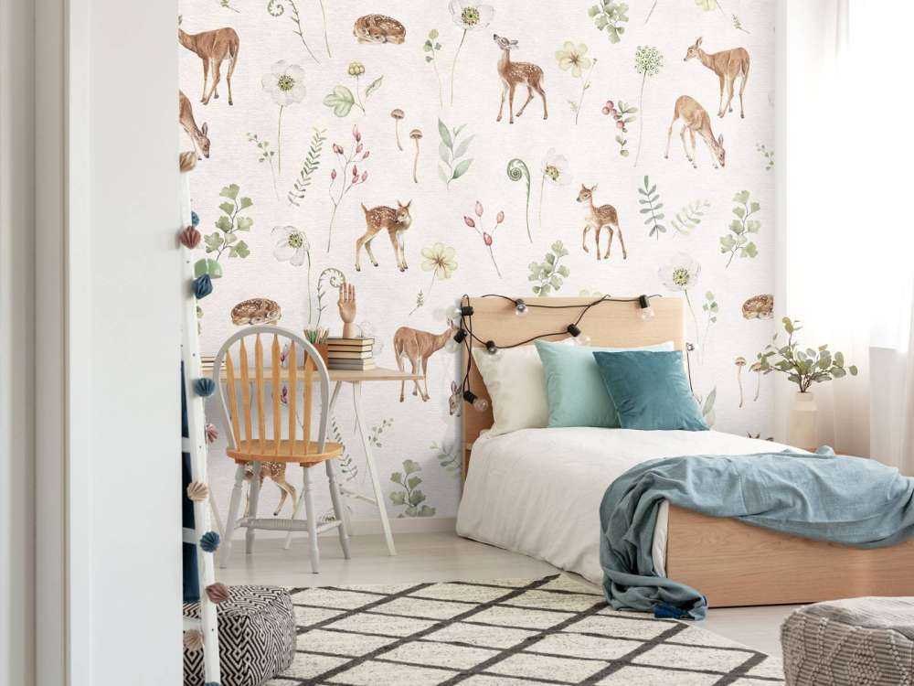 Dancing Deer - White