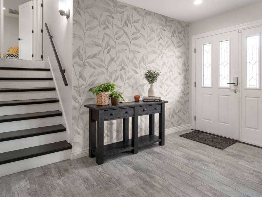 Japandi climbing leaves - licht bruin