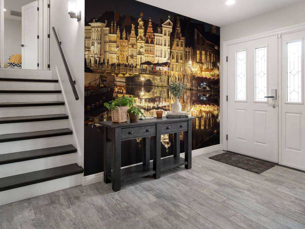 Korenlei dok bij nacht