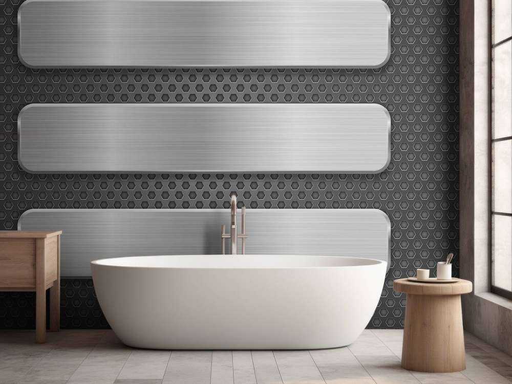 Metalen achtergrond met platen