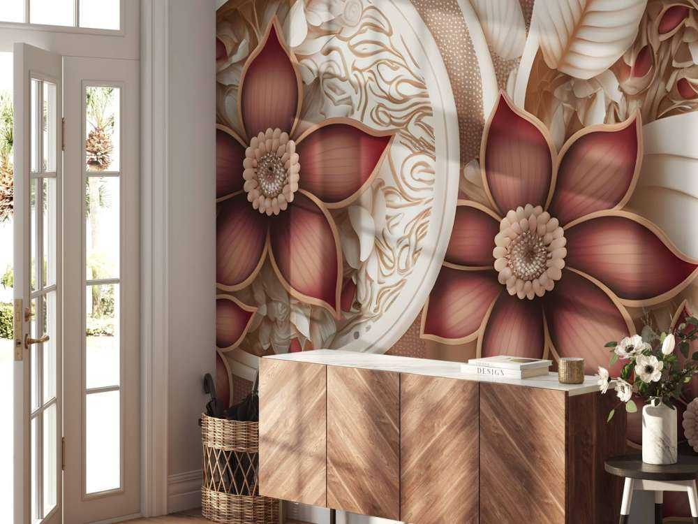 Bloemen en bladeren illustratie