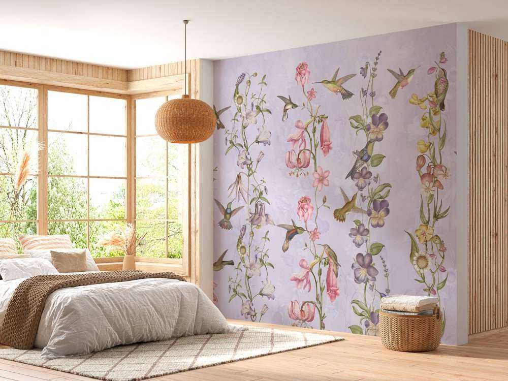 Weadow and Garden Flowers Violet