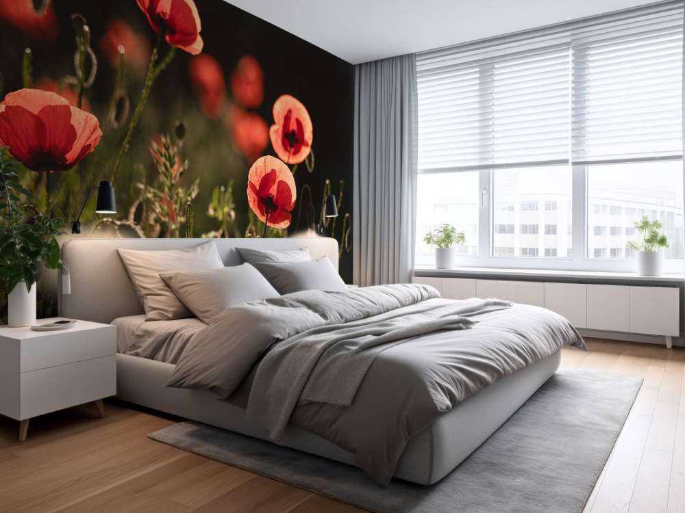 Dansende Klaprozen in Zonlicht