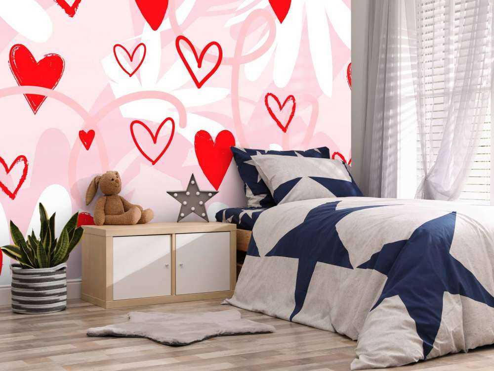 Speelse rode hartenzee