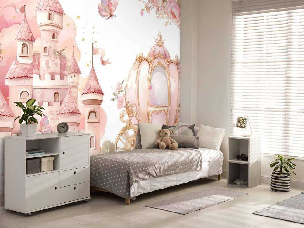 Sprookjeskasteel en rozenkoets