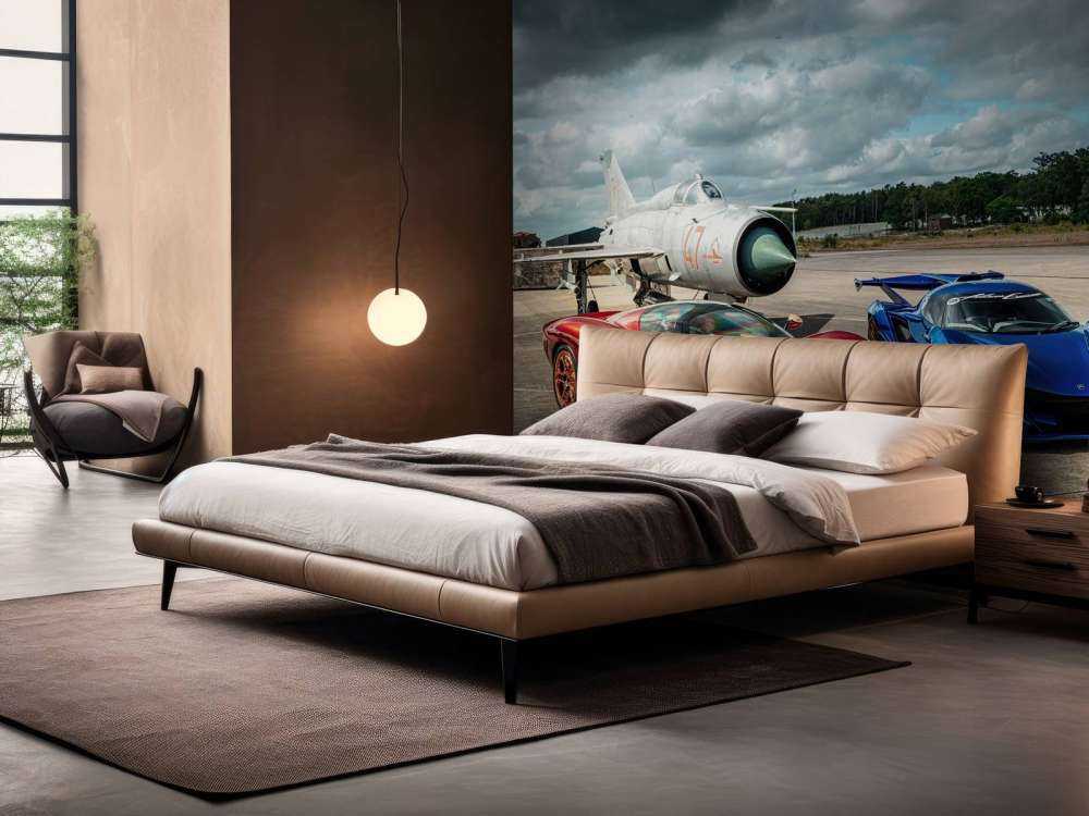 Luxe supercars bij gevechtsvliegtuig