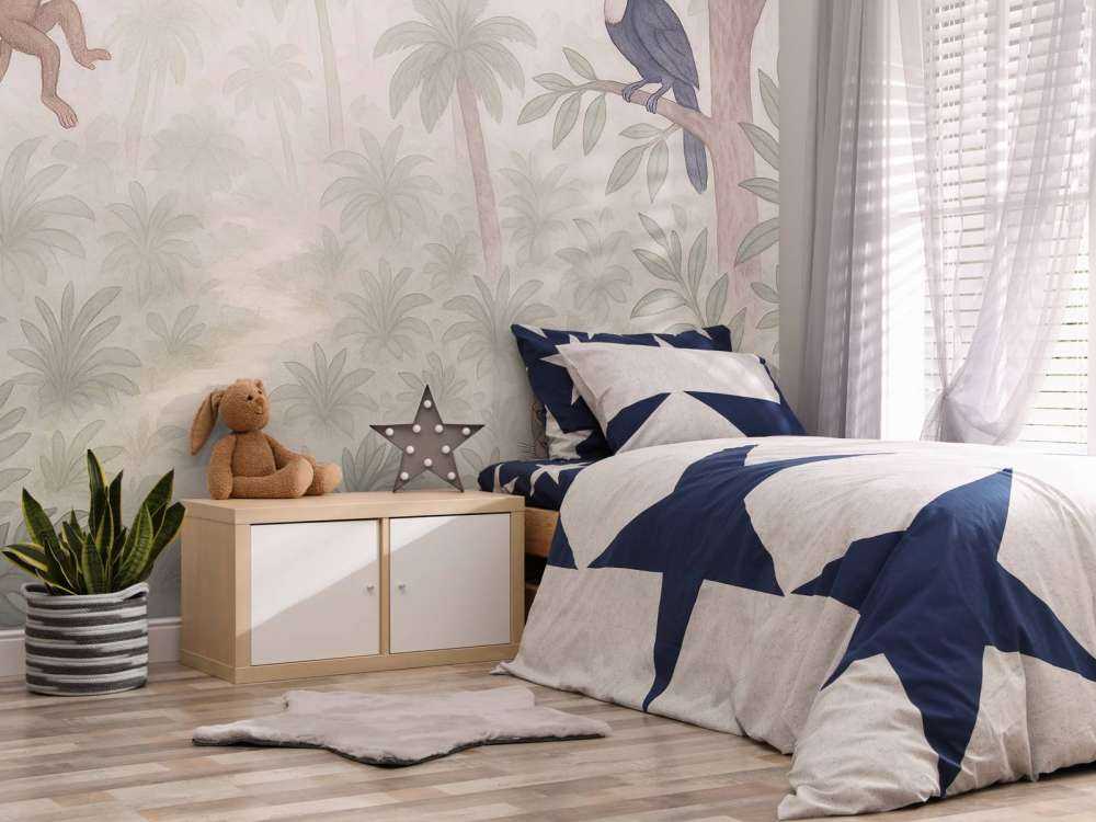 Junglevrienden in de ochtendmist