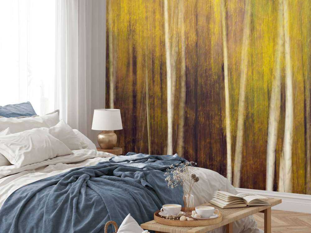 Herfstbos in Beweging