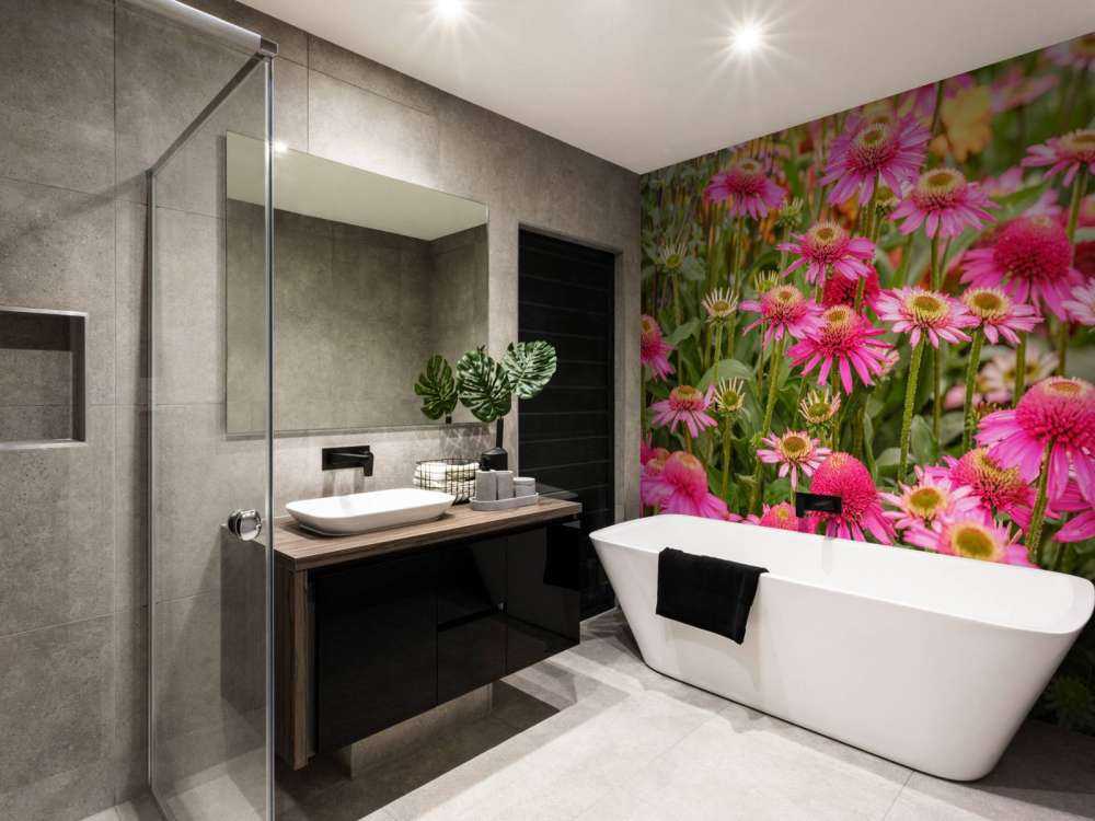 Coneflowers in garden