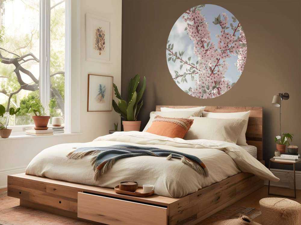 Bloesembloemen vanaf onder