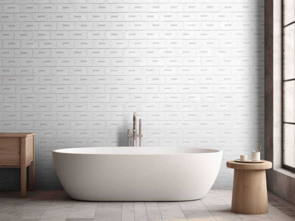 Moderne witte bakstenen