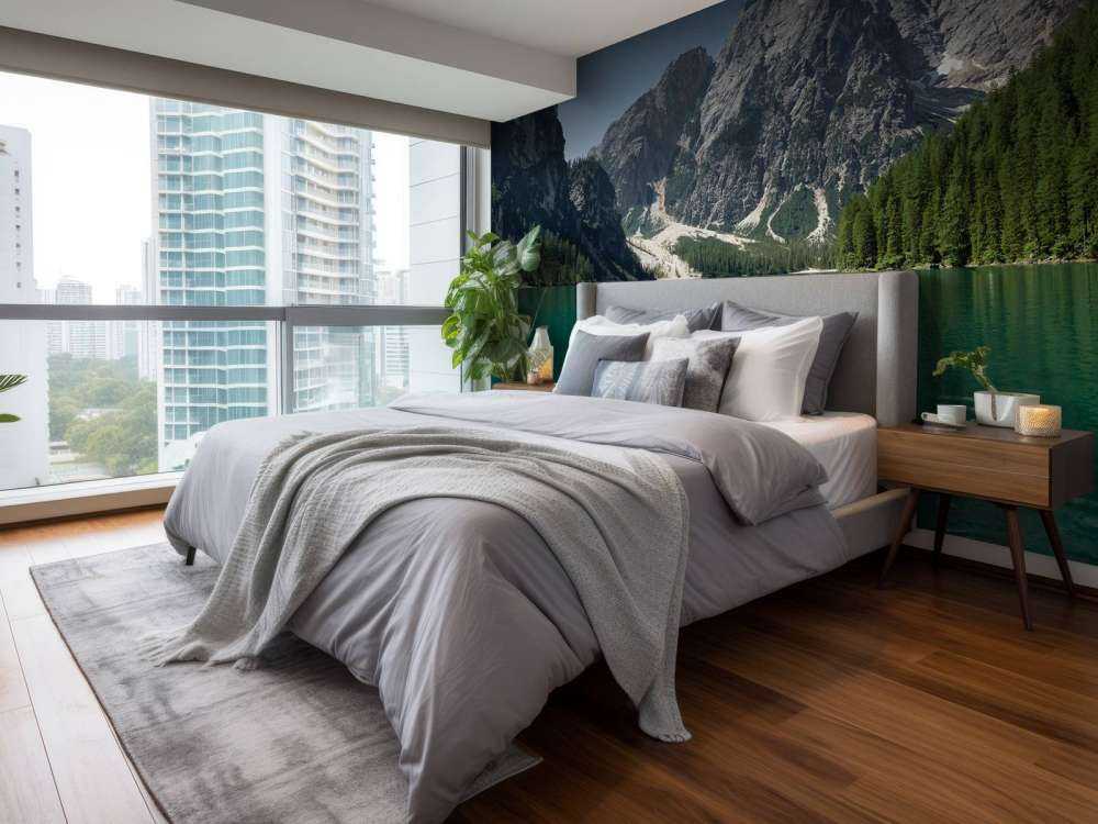 Lago di Braies vanuit een boot