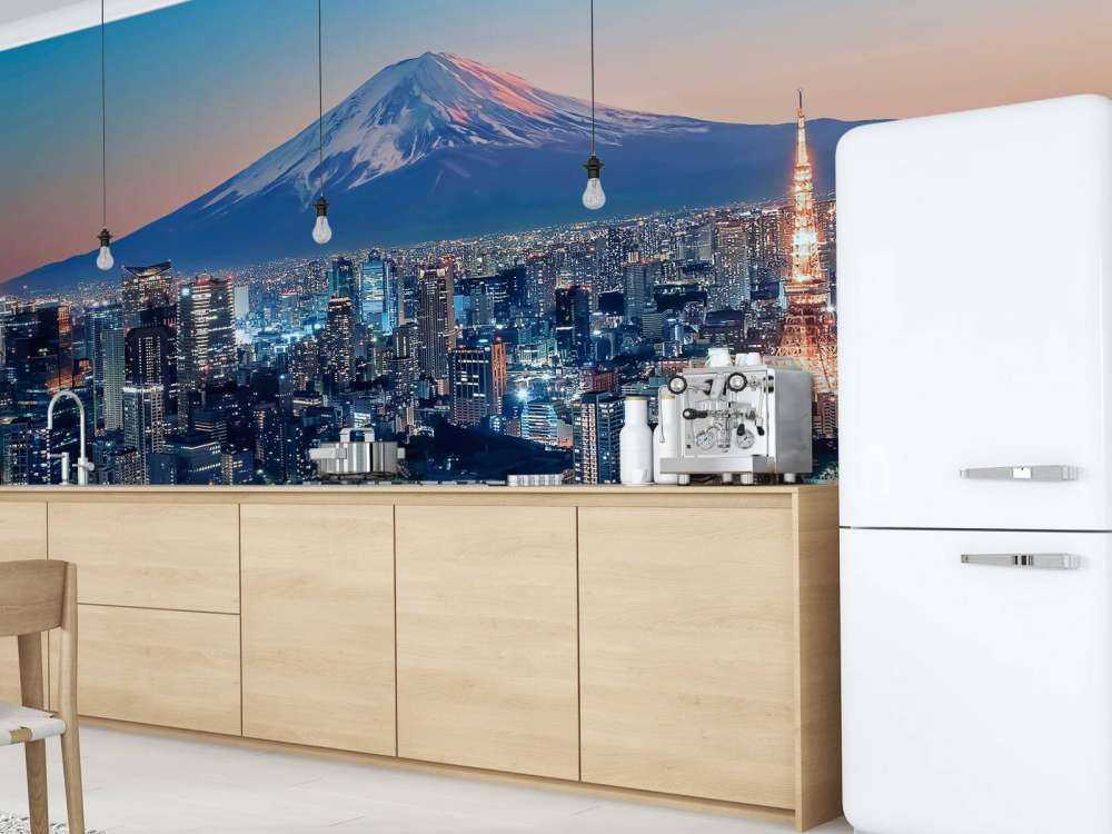 Tokyo bij zonsondergang