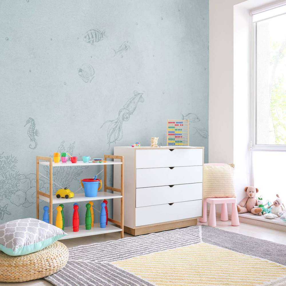 Inktvissen zee blauw