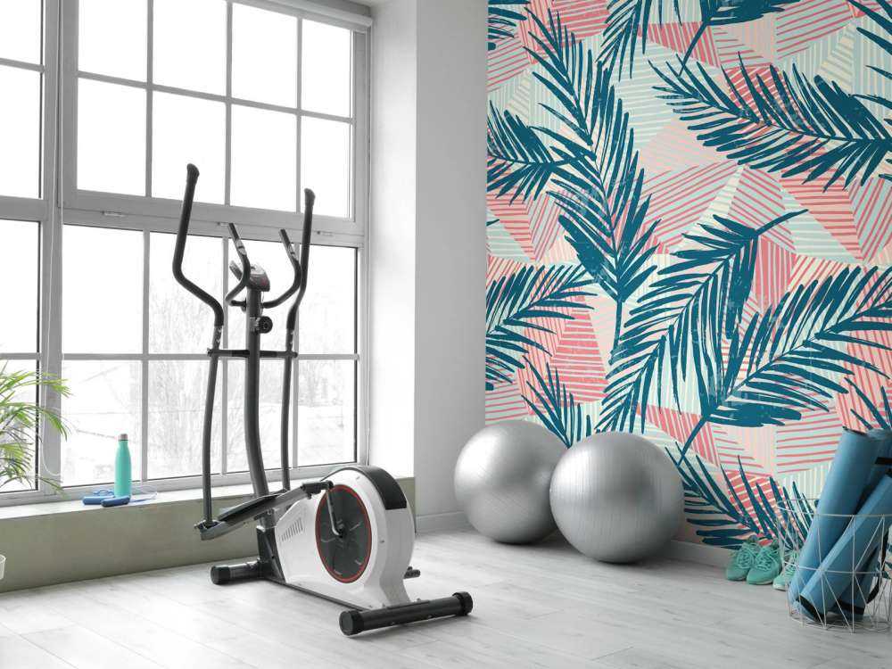 Abstracte palmbladeren