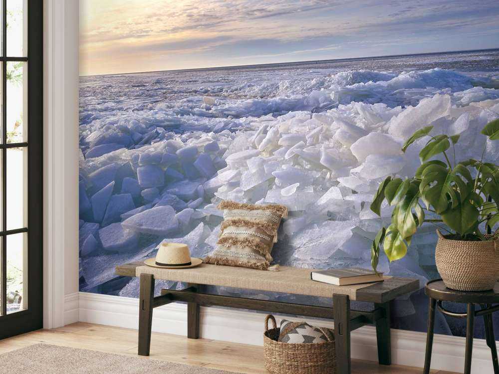 Kruiend iJs aan het Ijsselmeer