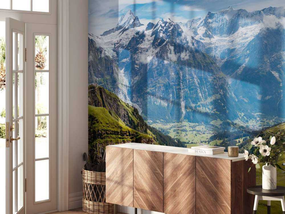 Geweldig uitzicht in de Zwitserse Alpen