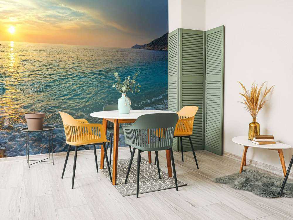 Zonsondergang vanuit Mirtos Beach