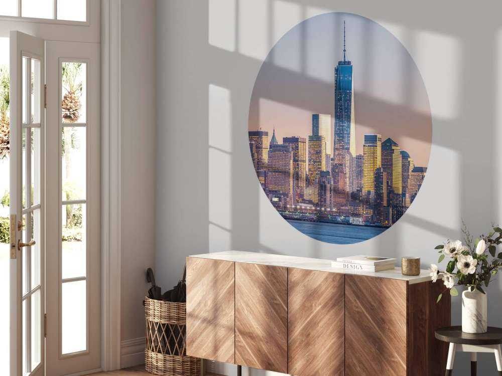 Zonsondergang bij New York