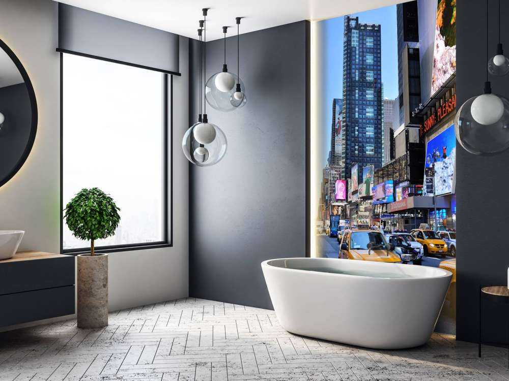 Midden in New York City