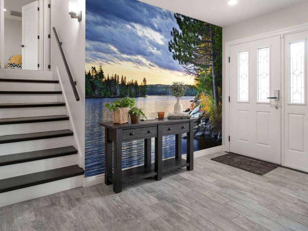 Zonsondergang aan het meer