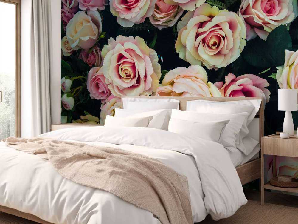 Lichtkleurige rozen boeket