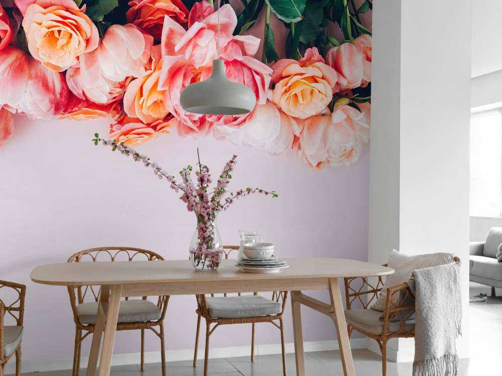 Rozen in verschillende roze tinten