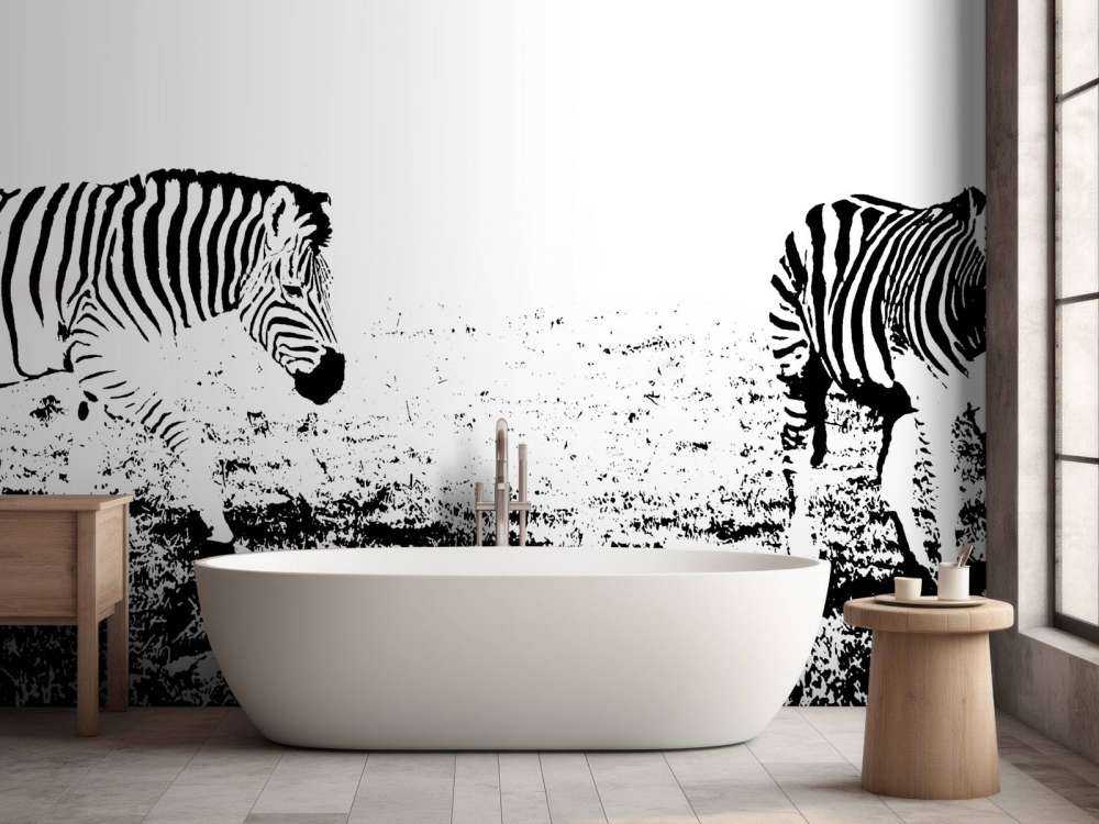 Zebra's in de weide design