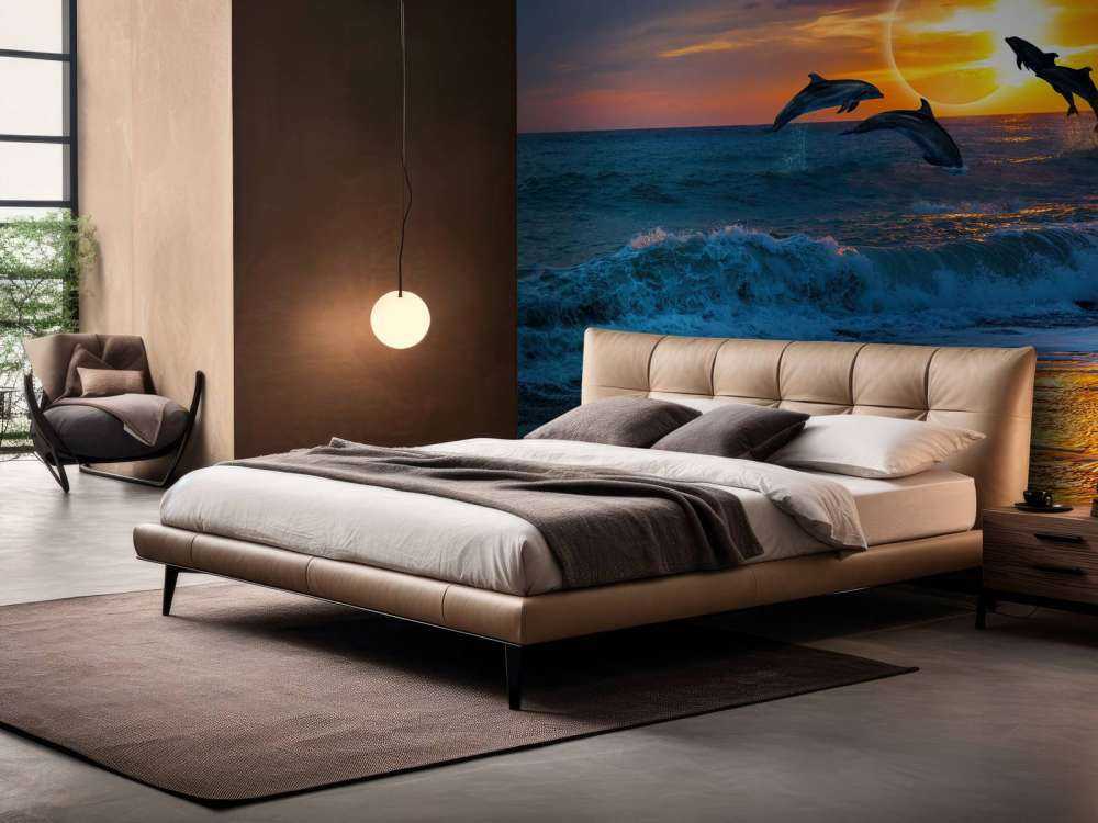 Dolfijnen met zonsondergang