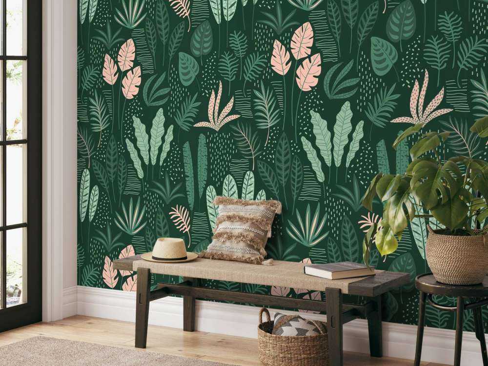 Vrolijke bladeren patroon